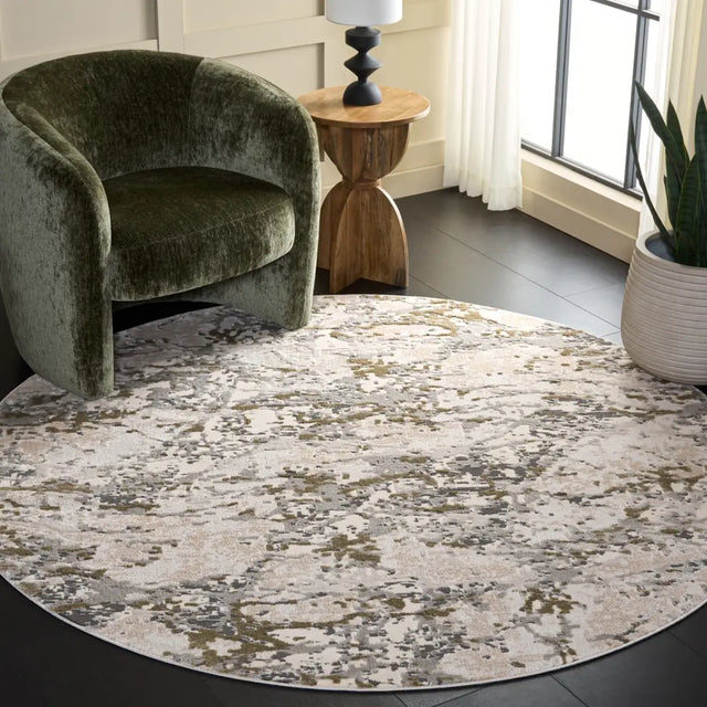 Safavieh Pearl 6'-7" x 6'-7" Rug in Ivory / Grey Green