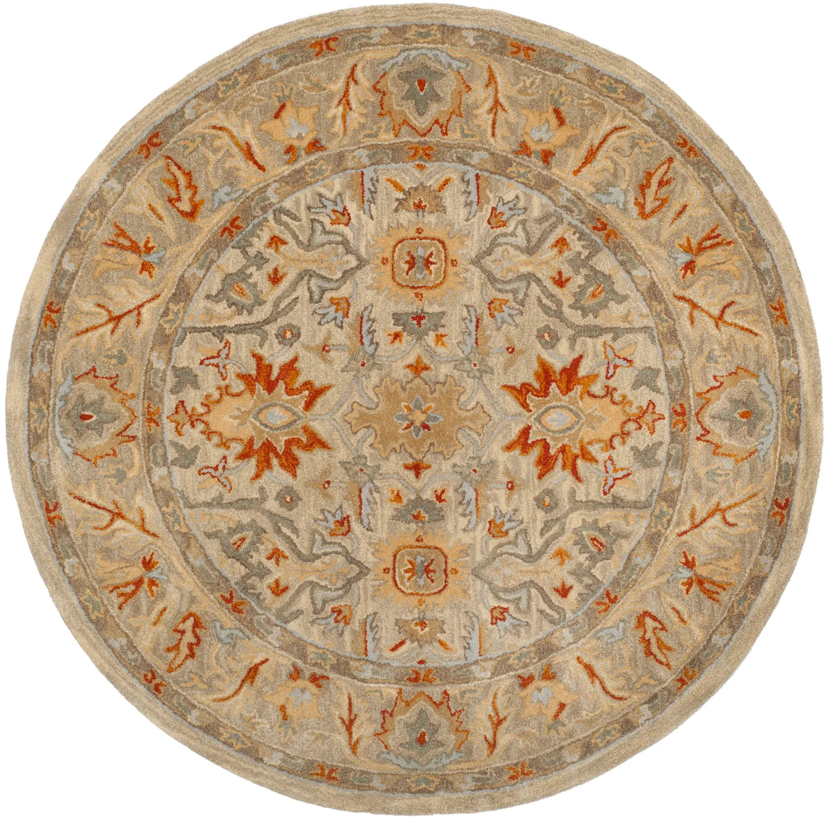 Safavieh Antiquity 6'-0" x 6'-0" Rug in Beige / Multi