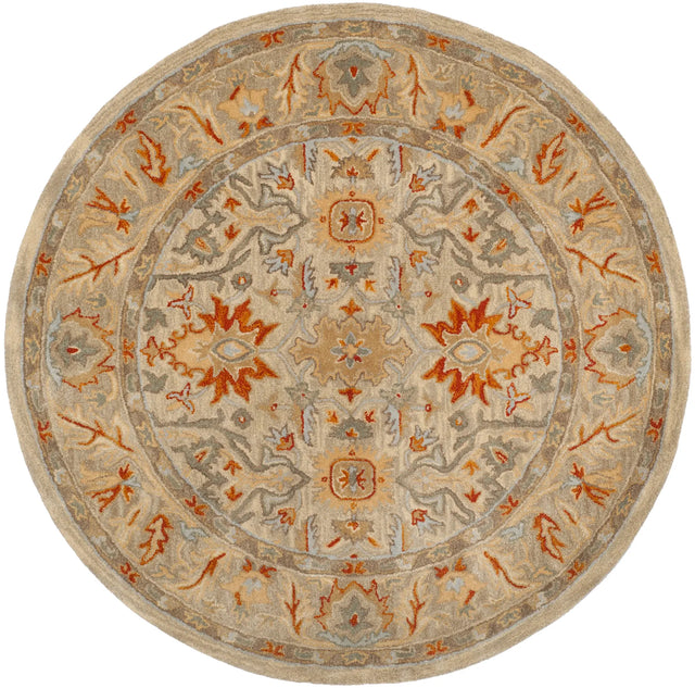 Safavieh Antiquity 6'-0" x 6'-0" Rug in Beige / Multi