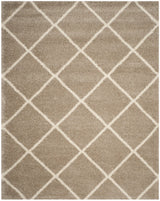 Safavieh Hudson Shag 10'-0" x 14'-0" Rug in Beige / Ivory