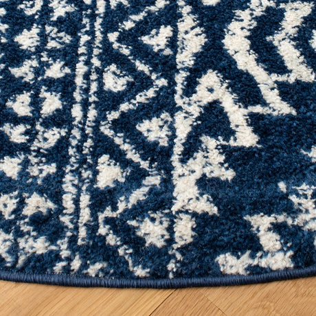 Safavieh Tulum 10'-0" x 10'-0" Rug in Navy / Ivory