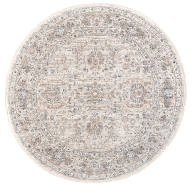 Safavieh Kendal 6'-7" x 6'-7" Rug in Beige / Ivory Grey