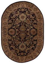 Safavieh Classic 4'-6" x 6'-6" Rug in Dark Plum / Gold