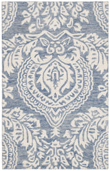 Safavieh Micro-Loop 2'-6" x 4'-0" Rug in Blue / Ivory