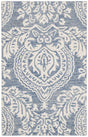 Safavieh Micro-Loop 2'-6" x 4'-0" Rug in Blue / Ivory
