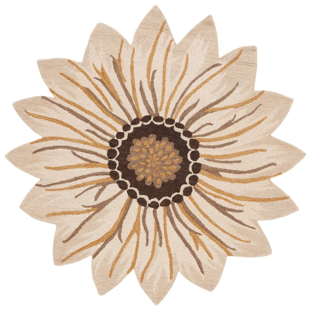 Safavieh Novelty 6'-0" x 6'-0" Rug in Gold / Beige
