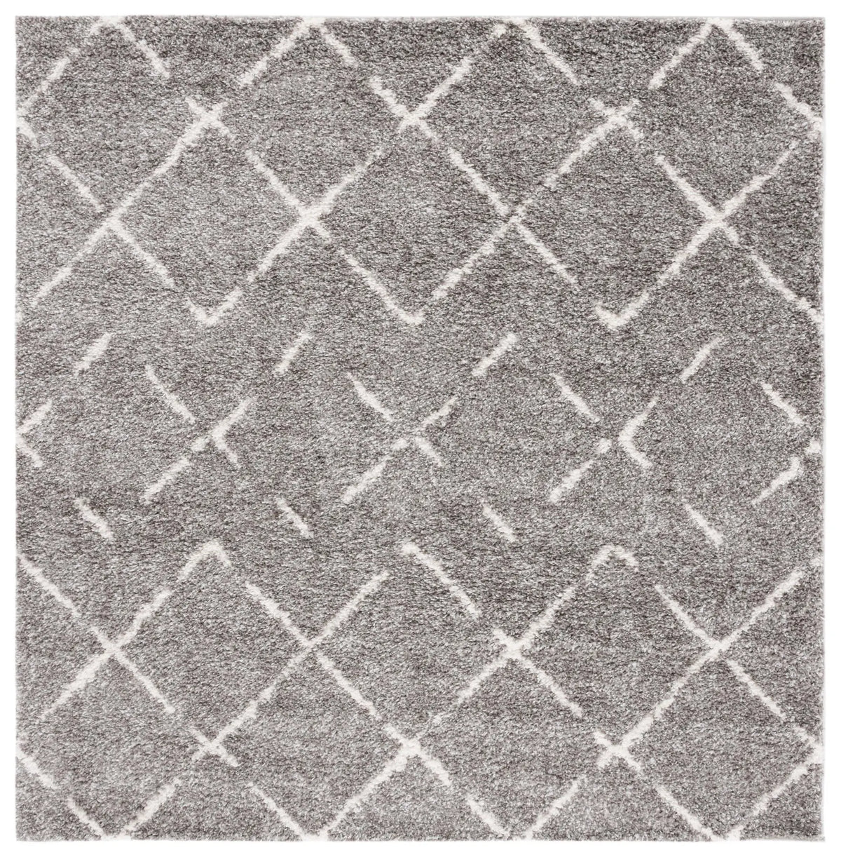 Safavieh Arizona Shag 6'-7" x 6'-7" Rug in Brown / Ivory