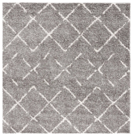 Safavieh Arizona Shag 6'-7" x 6'-7" Rug in Brown / Ivory