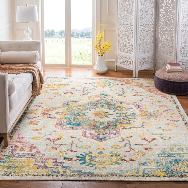 Safavieh Crystal 10'-0" x 14'-0" Rug in Light Blue / Grey