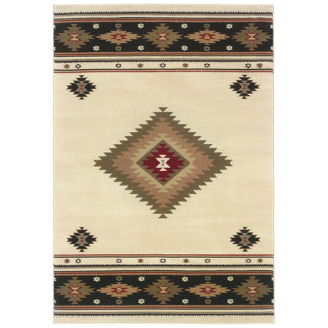 Oriental Weavers Sphinx Hudson 087i1 Beige / Green Rugs - main flat