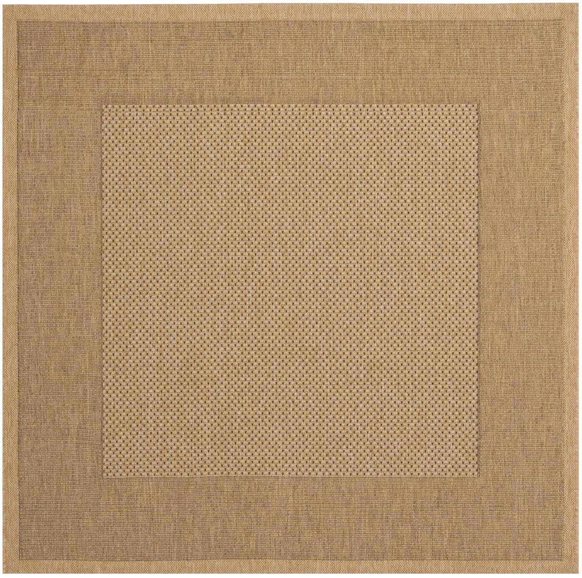 Safavieh Courtyard 5'-3" x 5'-3" Rug in Natural / Gold