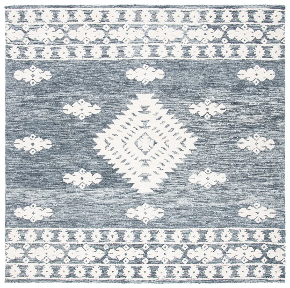 Safavieh Aspen 7'-0" x 7'-0" Rug in Dark Grey / Ivory