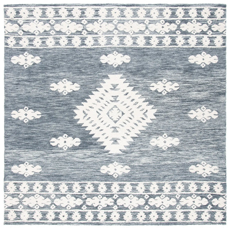 Safavieh Aspen 7'-0" x 7'-0" Rug in Dark Grey / Ivory