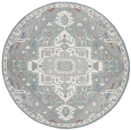 Safavieh Heritage 6'-0" x 6'-0" Rug in Blue / Ivory