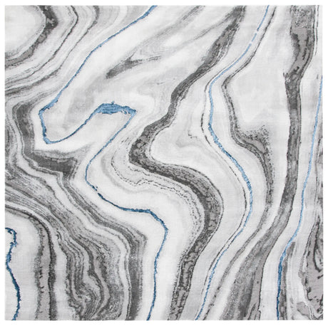 Safavieh Craft 6'-7" x 6'-7" Rug in Grey / Blue