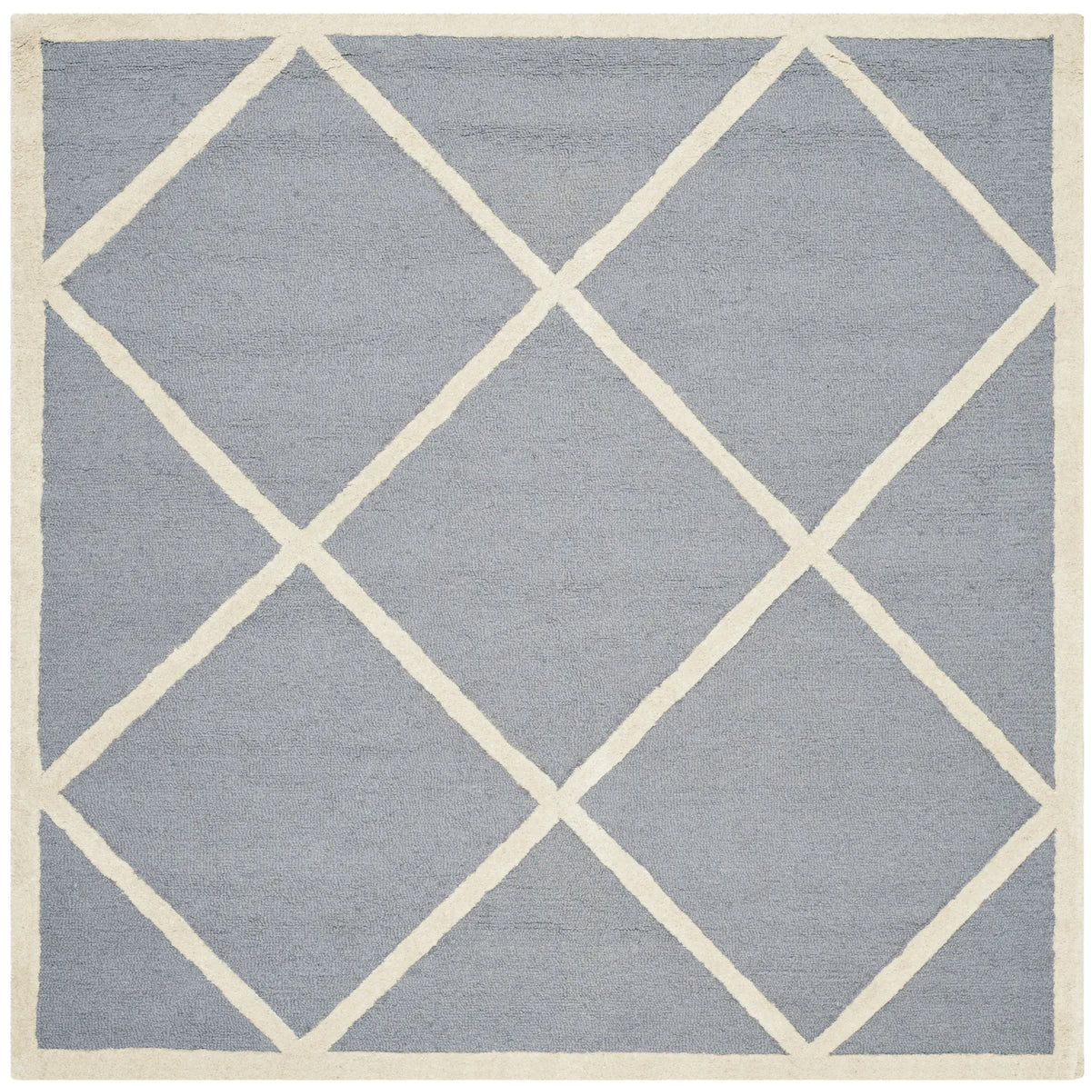 Safavieh Cambridge 6'-0" x 6'-0" Rug in Silver / Ivory