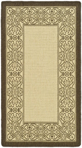 Safavieh Courtyard 2'-0" x 3'-7" Rug in Natural / Brown