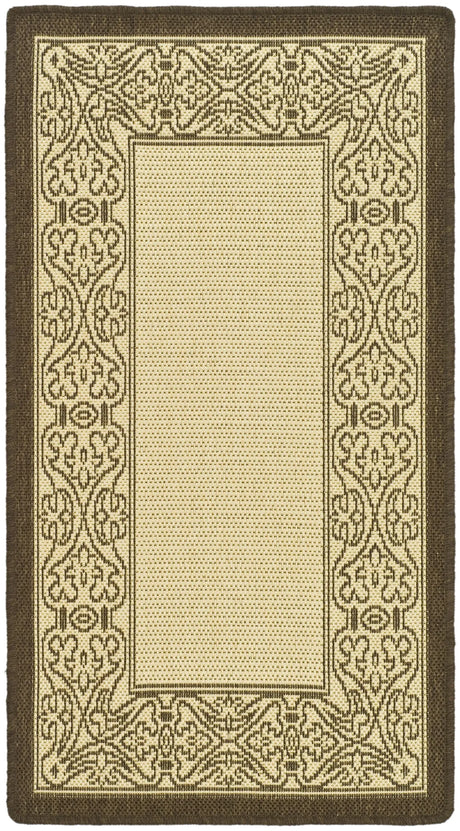 Safavieh Courtyard 2'-0" x 3'-7" Rug in Natural / Brown