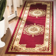Safavieh Lyndhurst 2'-3" x 12'-0" Rug in Red / Ivory