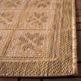 Safavieh Courtyard 4'-0" x 5'-7" Rug in Gold / Natural