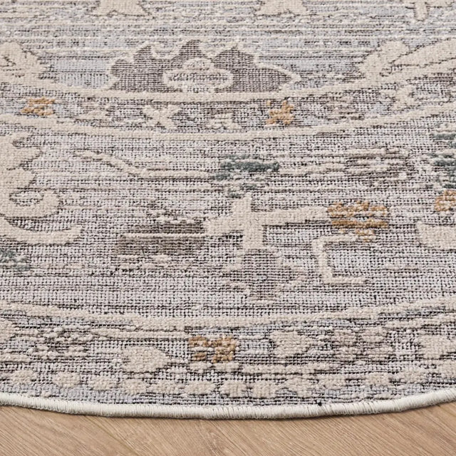 Safavieh Miranda 6'-6" x 6'-6" Rug in Grey / Ivory Beige