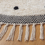 Safavieh Easy Care 3'-0" x 3'-0" Rug in Ivory / Black
