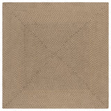Safavieh Braided 6'-0" x 6'-0" Rug in Beige / Brown