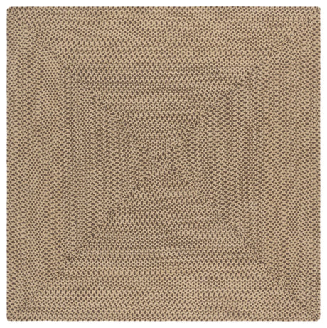 Safavieh Braided 6'-0" x 6'-0" Rug in Beige / Brown