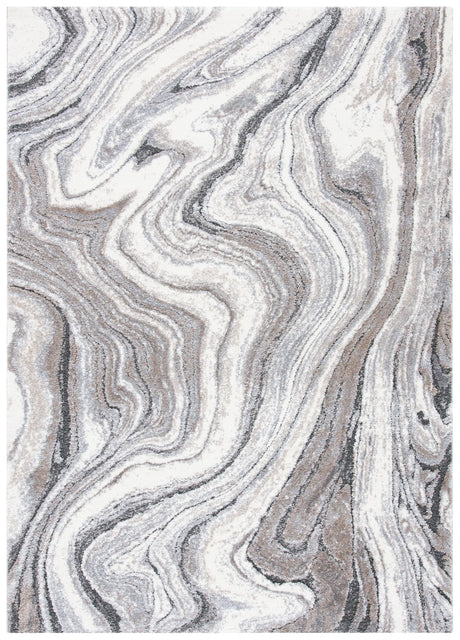 Safavieh Cyrus Shag 4'-5" x 6'-5" Rug in Grey / Beige