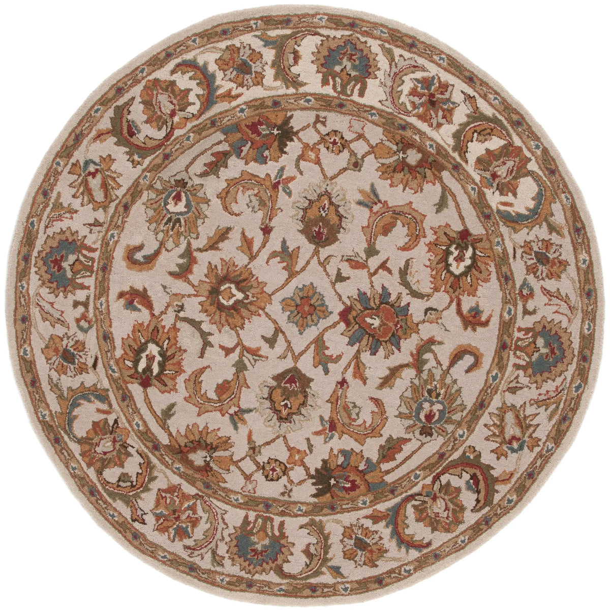Safavieh Classic 5'-0" x 5'-0" Rug in Ivory / Ivory