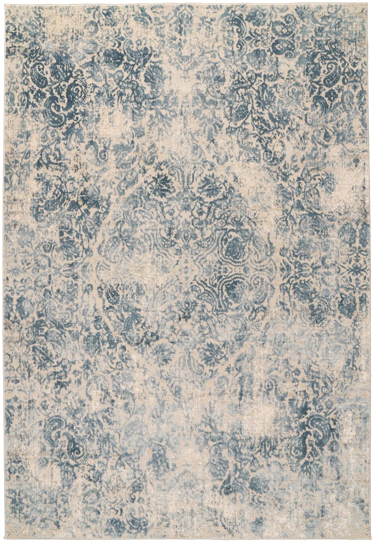 Dynamic Rugs Quartz 27040 Ivory / Blue Rugs - Rectangular