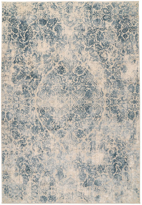 Dynamic Rugs Quartz 27040 Ivory / Blue Rugs - Rectangular
