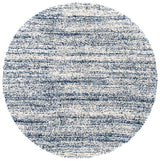 Safavieh Hudson Shag 5'-3" x 5'-3" Rug in Ivory / Navy