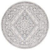 Safavieh Tulum 6'-7" x 6'-7" Rug in Ivory / Grey
