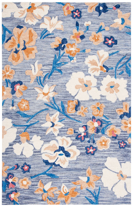 Safavieh Jardin 4'-0" x 6'-0" Rug in Blue / Ivory