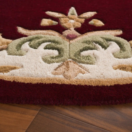 Safavieh Aubusson 6'-0" x 6'-0" Rug in Red / Ivory