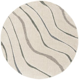 Safavieh Florida Shag 6'-7" x 6'-7" Rug in Cream / Light Blue