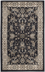 Safavieh Lyndhurst 3'-3" x 5'-3" Rug in Anthracite / Cream
