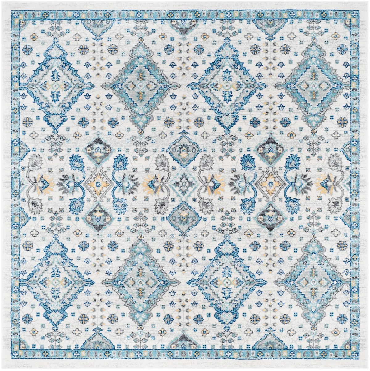 Safavieh Evoke 6'-7" x 6'-7" Rug in Ivory / Light Blue