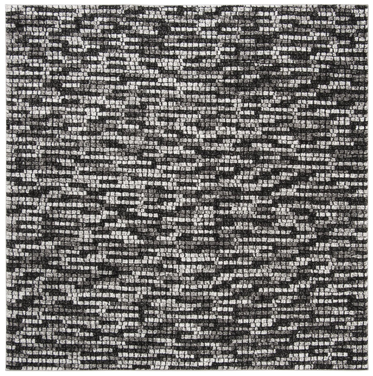 Safavieh Porcello 6'-7" x 6'-7" Rug in Light Grey / Charcoal