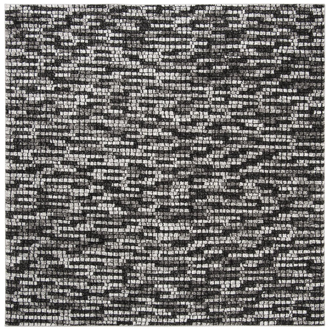 Safavieh Porcello 6'-7" x 6'-7" Rug in Light Grey / Charcoal