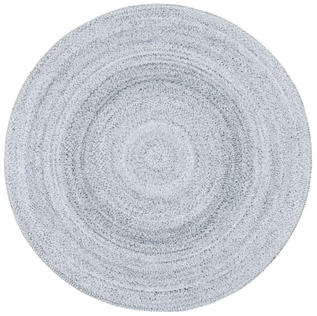 Safavieh Braided 6'-0" x 6'-0" Rug in Silver