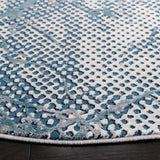 Safavieh Meadow 100 6'-7" x 6'-7" Rug in Turquoise / Ivory