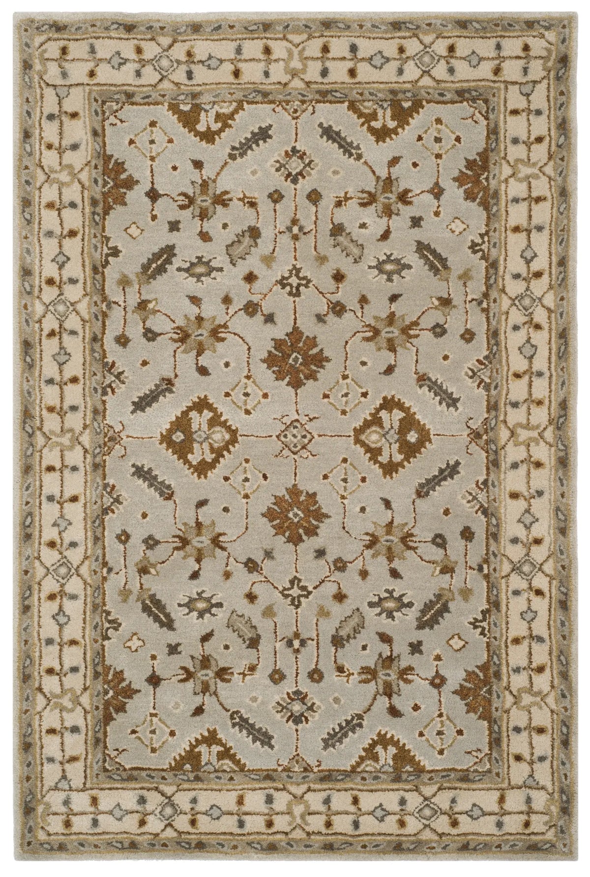 Safavieh Royalty 4'-0" x 6'-0" Rug in Light Grey / Cream