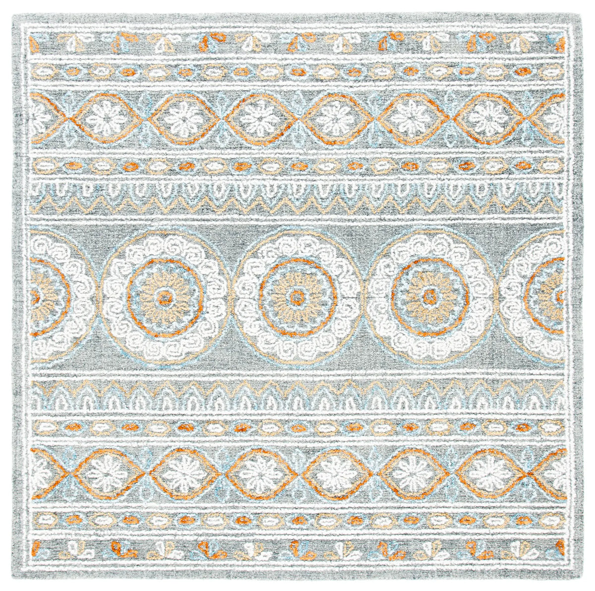 Safavieh Blossom 6'-0" x 6'-0" Rug in Grey / Ivory