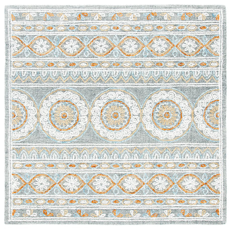 Safavieh Blossom 6'-0" x 6'-0" Rug in Grey / Ivory
