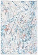 Safavieh Tulum 4'-0" x 6'-0" Rug in Ivory / Dark Blue
