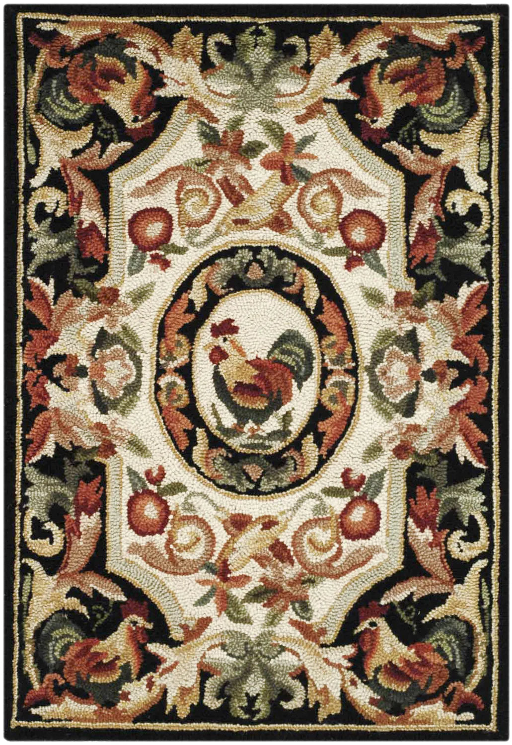 Safavieh Chelsea 1'-8" x 2'-6" Rug in Ivory / Black