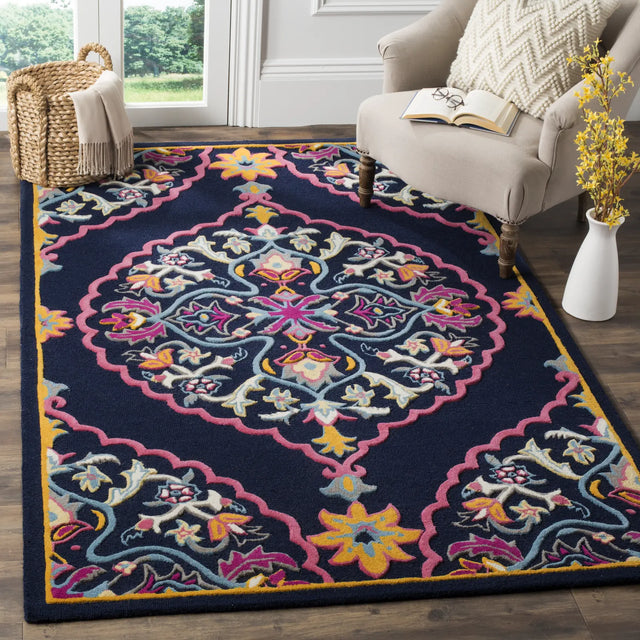 Safavieh Bellagio 4'-0" x 6'-0" Rug in Navy Blue / Multi