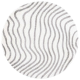 Safavieh Tahoe Shag 6'-7" x 6'-7" Rug in Ivory / Grey
